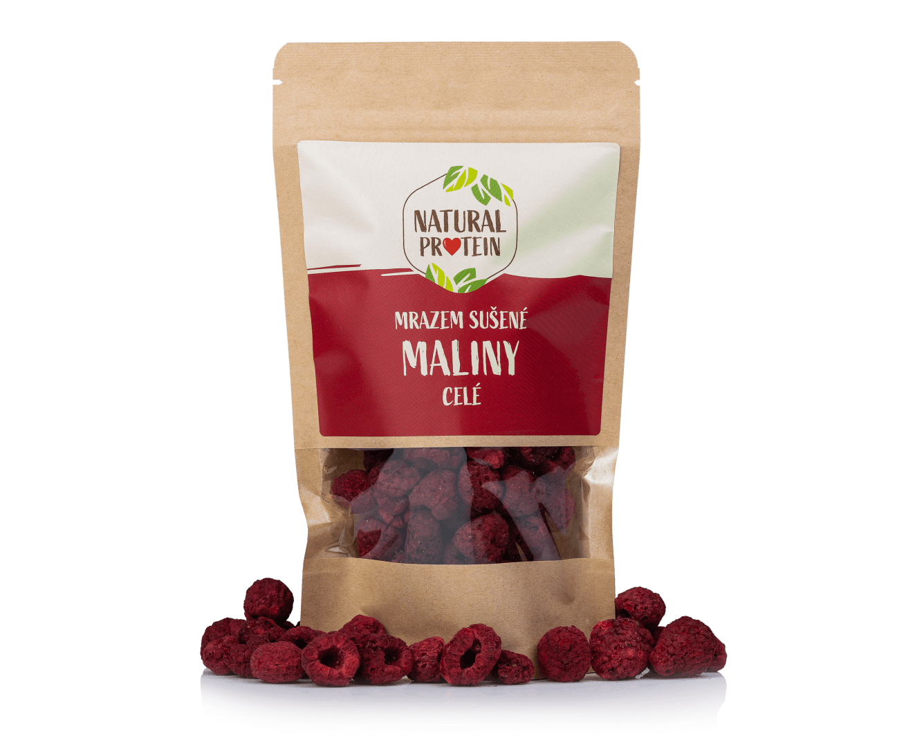 NaturalProtein Mrazem sušené maliny celé