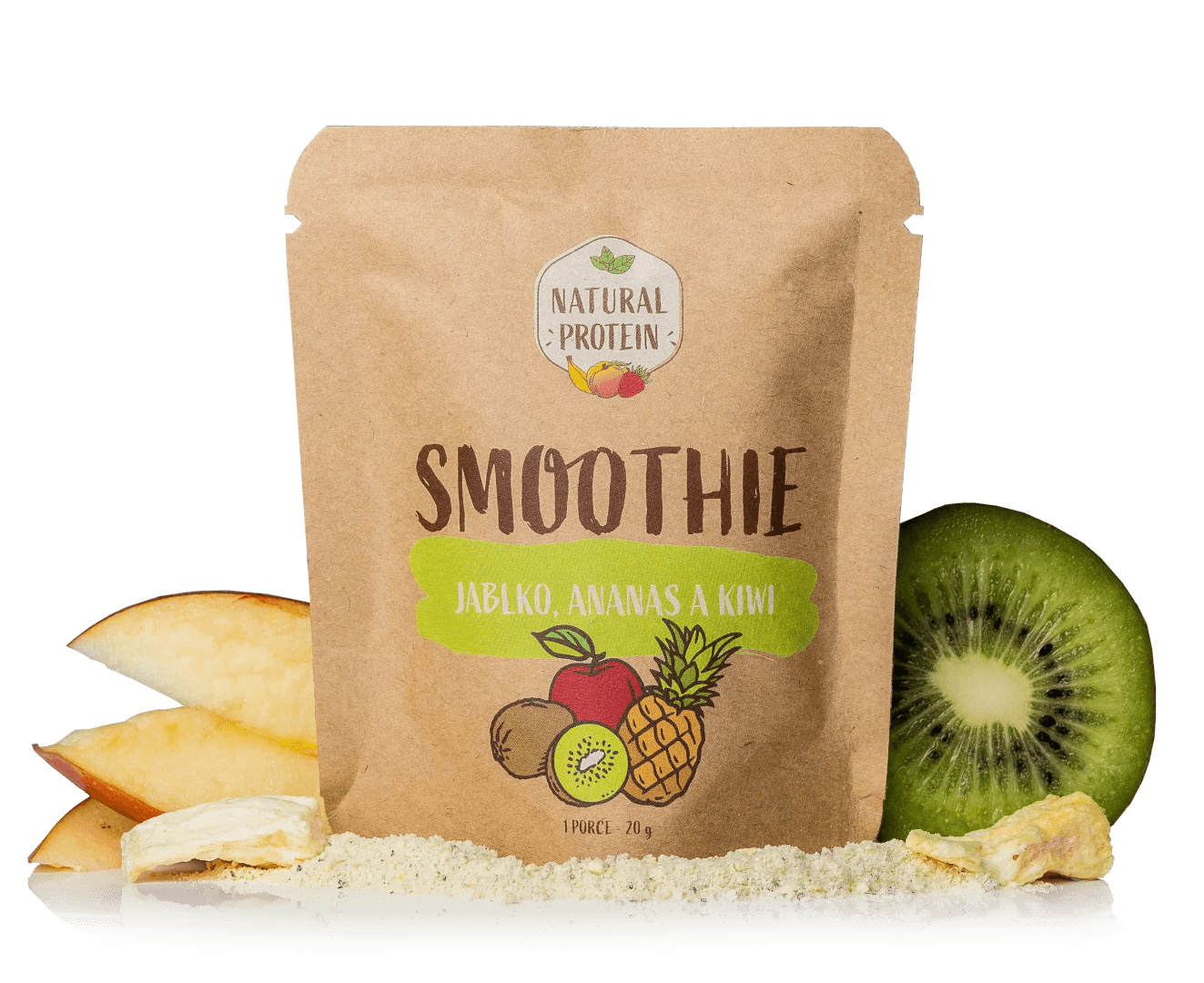 NaturalProtein Smoothie Ananas + Kiwi + Jablko