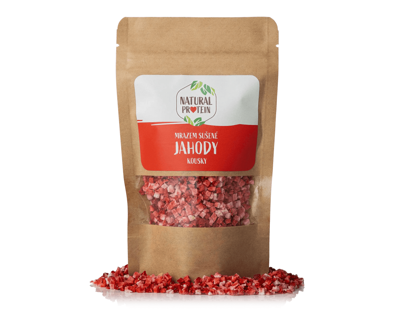 NaturalProtein Mrazem sušené jahody kousky