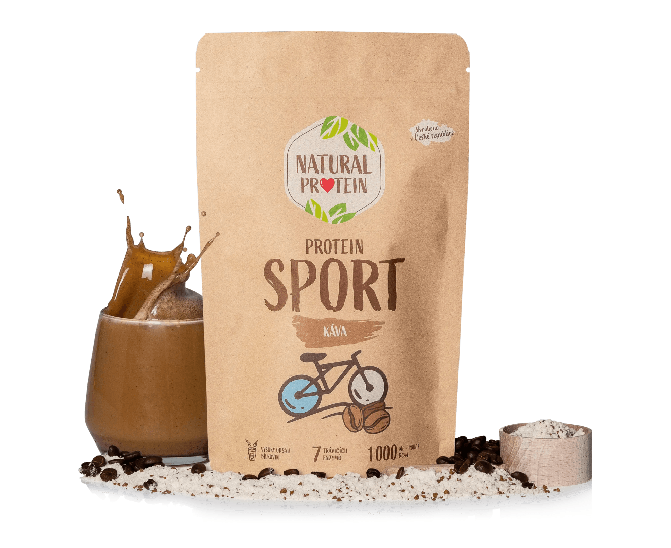 NaturalProtein Protein Sport Káva