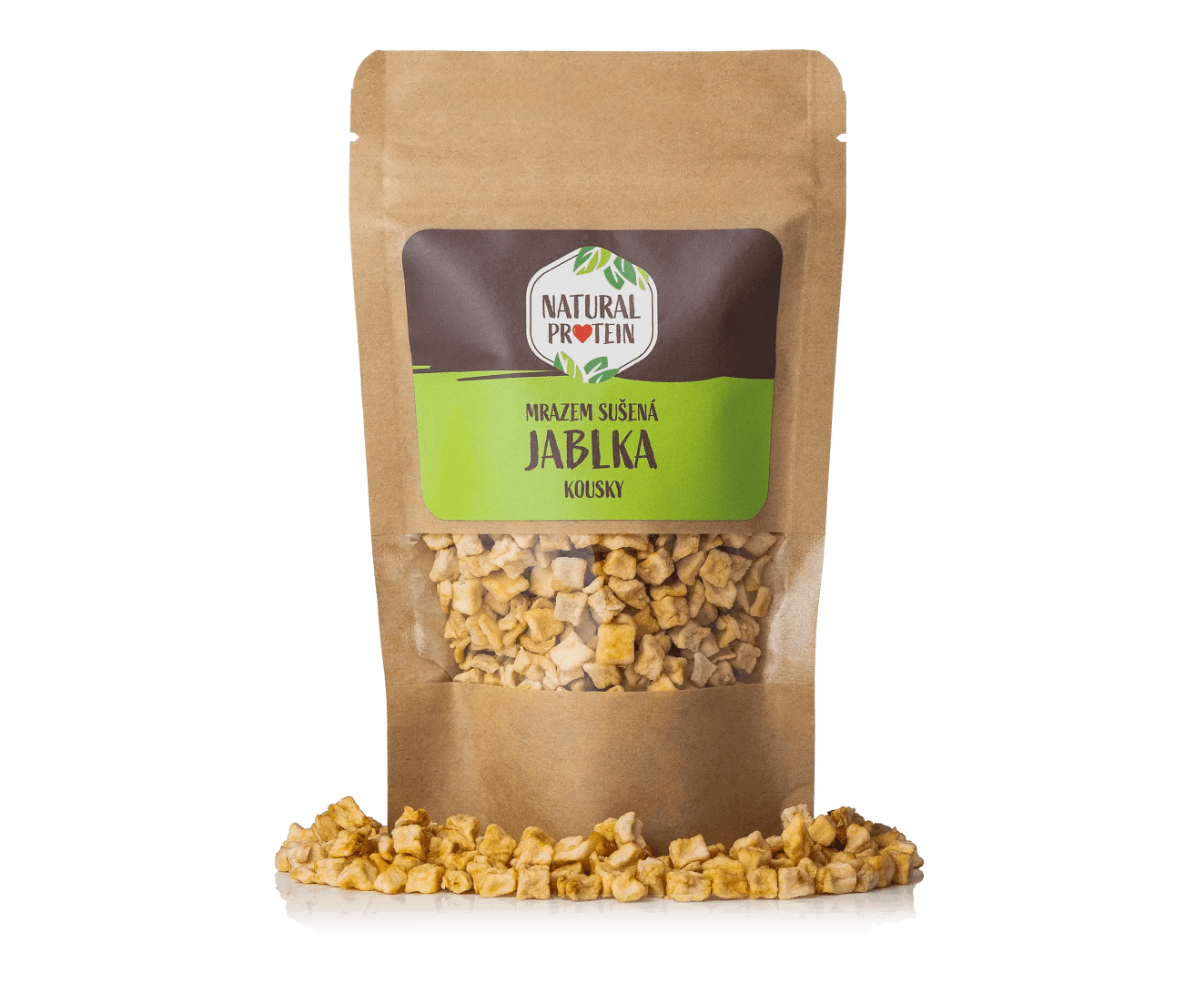 NaturalProtein Mrazem sušená jablka kousky