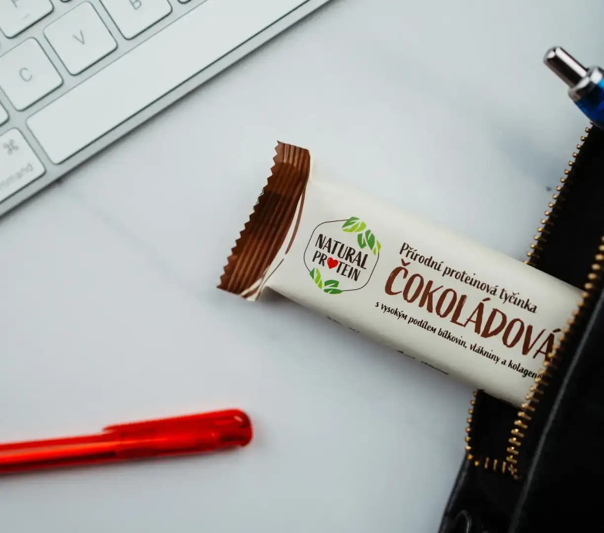 NaturalProtein Proteinová tyčinka s kolagenem Čokoládová - náhled 2